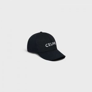 Casquette Celine Baseball In Coton Noir | CL-591688