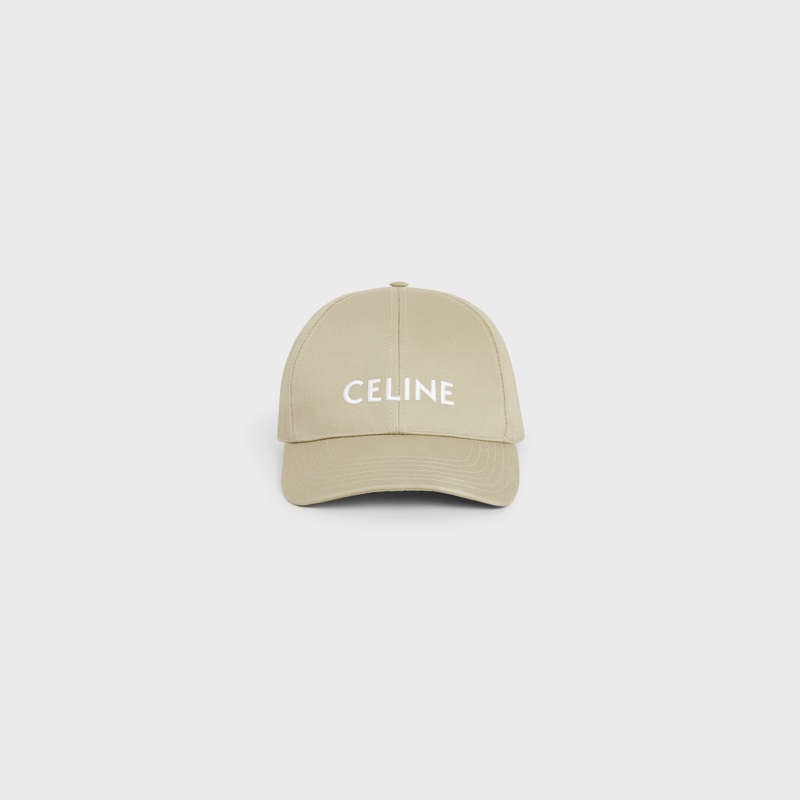 Casquette Celine Baseball In Coton Beige | CL-591694