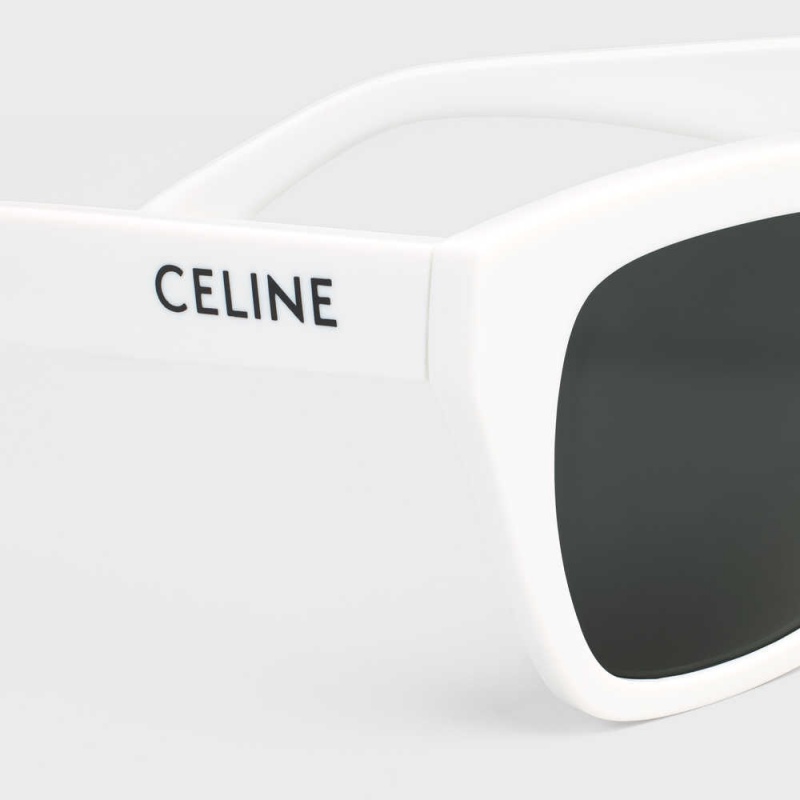 Lunette de Soleil Celine Monochroms 03 In Acetate Blanche | CL-592420